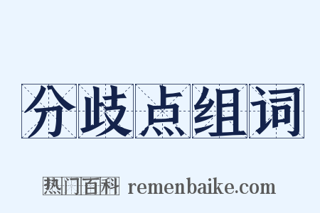分歧点组词是什么意思的图片